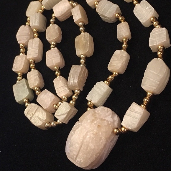Jewelry Vintage 6s Hand Carved Soapstone Artisan Necklace Poshmark